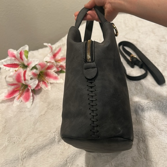 Free People - Charcoal Deep Gray 2-Way Handbag - Picture 5 of 16
